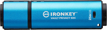 Kingston IronKey Vault Privacy 50 256GB USB 3.2 Stick με σύνδεση USB-C Μπλε - Image 2