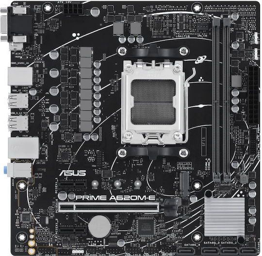 Asus Prime A620M-E-CSM Motherboard Micro ATX με AMD AM5 Socket 90MB1F50-M0EAYC - Image 2