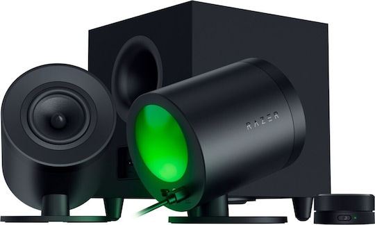 Razer Nommo V2 Ασύρματα Ηχεία Υπολογιστή 2.1 με RGB Φωτισμό και Bluetooth Ισχύος 300W Μαύρα - Image 3