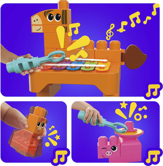 Mega Bloks Τουβλάκια Musical Farm Band για 1+ Έτους 40τμχ HPB46 - Image 3