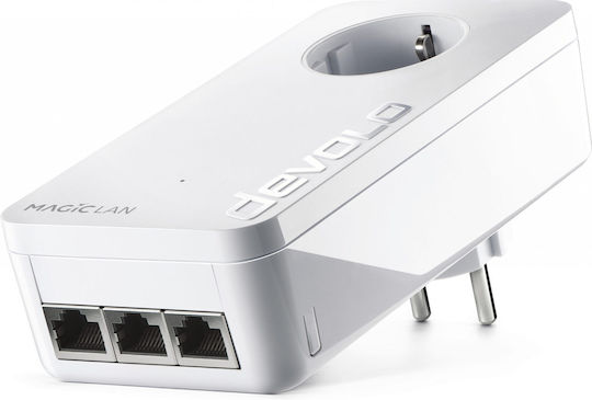 Devolo Magic 2 Lan Triple Powerline για Ενσύρματη Σύνδεση με Passthrough Πρίζα και 3 Θύρες Gigabit Ethernet - Image 3