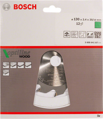 Bosch Optiline Wood Δίσκος Κοπής Ξύλου με 40 Δόντια 250mm 2608640728 - Image 3