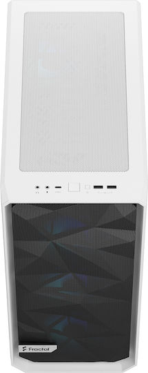 Fractal Design Meshify 2 Midi Tower Κουτί Υπολογιστή με Πλαϊνό Παράθυρο και RGB Φωτισμό White TG Clear Tint - Image 4