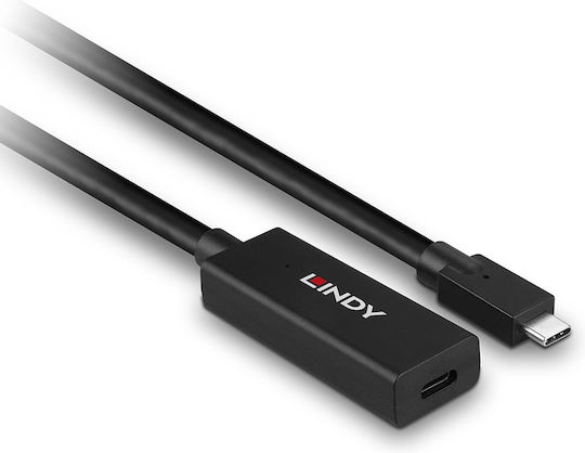 Lindy USB 3.2 Cable USB-C male - USB-C female Μαύρο 5m 43364 - Image 2