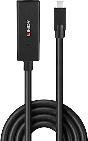Lindy USB 3.2 Cable USB-C male - USB-C female Μαύρο 5m 43364 - Image 3