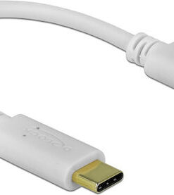 Alternative view of DeLock USB 2.0 Cable USB-C male - USB-C 100W Λευκό 0.15m (85357)