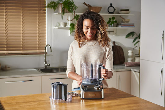 Kenwood Multipro Xl Weigh+ FDM72.990SS Πολυμίξερ 1000W με Κάδο 3lt και Κανάτα Μπλέντερ Ασημί - Image 8