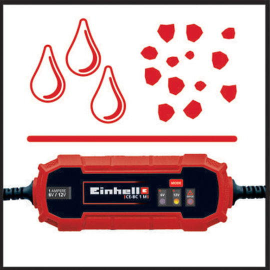 Einhell Φορτιστής Μπαταρίας Αυτοκινήτου 12V CE-BC 1 M 1002205 - Image 5