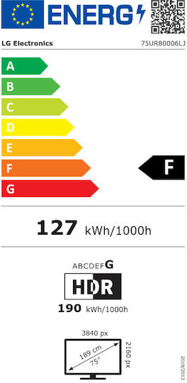 LG Smart Τηλεόραση 75" 4K UHD LED UR80 HDR (2023) 75UR80006LJ - Image 4