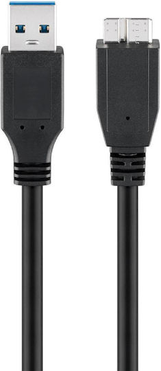 Goobay Regular USB 3.0 to micro USB Cable Μαύρο 3m 95027 1τμχ
