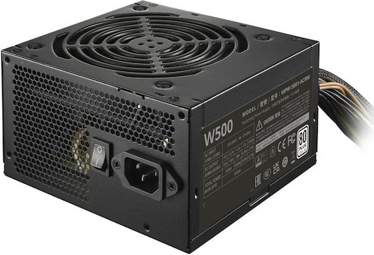 CoolerMaster Elite NEX White 500 500W Μαύρο Τροφοδοτικό Υπολογιστή Full Wired 80 Plus Standard - Image 2