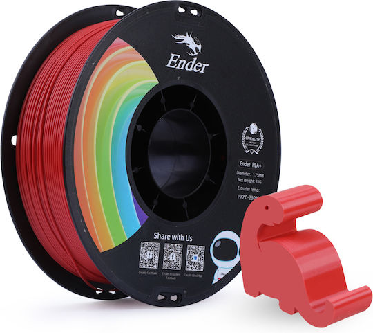 Creality3D PLA 3D Printer Filament 1.75mm Κόκκινο 1kg 3301010309