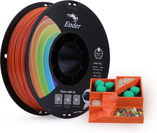 Creality3D PLA 3D Printer Filament 1.75mm Πορτοκαλί 1kg 3301010307 (Spool)