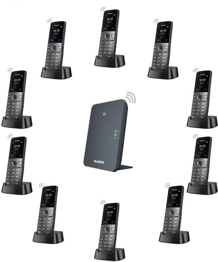 Yealink W79P Ασύρματο Τηλέφωνο IP 10 γραμμών Μαύρο - Image 4