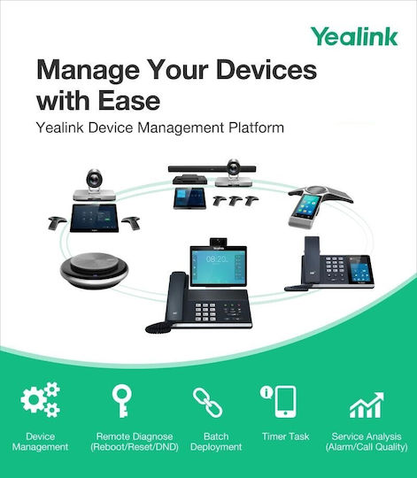 Yealink W79P Ασύρματο Τηλέφωνο IP 10 γραμμών Μαύρο - Image 6