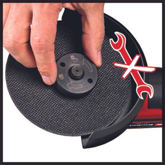 Einhell TP-AG 18/125 CE Q BL Τροχός 125mm Μπαταρίας Brushless με Ρύθμιση Στροφών 18V Solo - Image 4