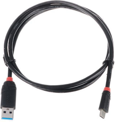 Lindy USB 3.2 Cable USB-C male - USB-A Μαύρο 1m (36916) - Image 2