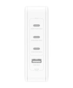Alternative view of Belkin US socket Φορτιστής Χωρίς Καλώδιο με Θύρα USB-A και 3 Θύρες USB-C 140W Λευκός (WCH014BTWH)