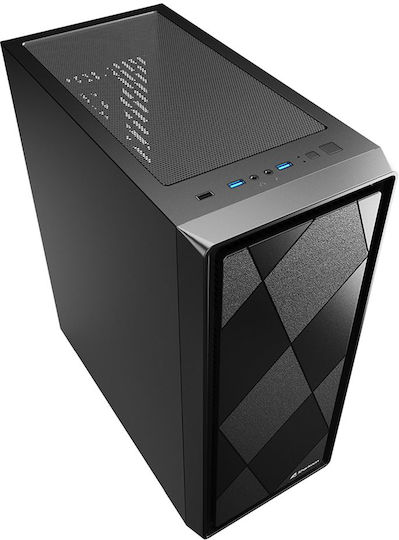 Sharkoon VS8 Gaming Micro Tower Κουτί Υπολογιστή με Πλαϊνό Παράθυρο Μαύρο - Image 3