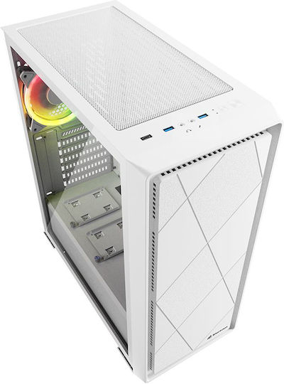 Sharkoon VS8 RGB Gaming Micro Tower Κουτί Υπολογιστή με Πλαϊνό Παράθυρο Λευκό - Image 3