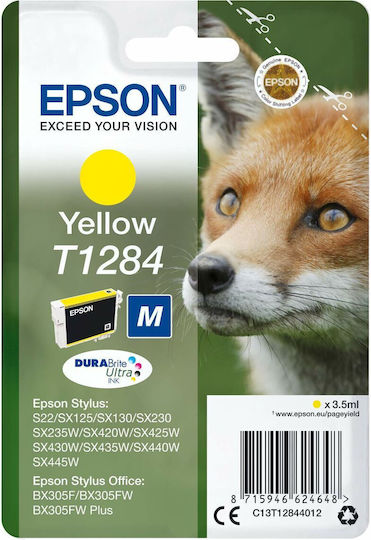 Epson T1284 DURABrite Γνήσιο Μελάνι Εκτυπωτή InkJet Κίτρινο (C13T12844022)
