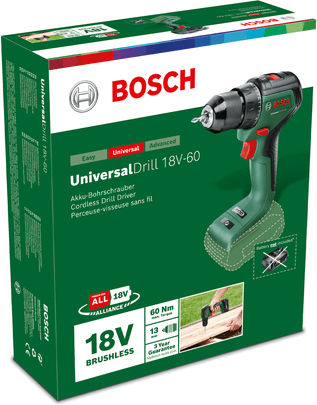 Bosch UniversalDrill 18V-60 Δραπανοκατσάβιδο Μπαταρίας Solo Brushless 18V 06039D7000 - Image 3
