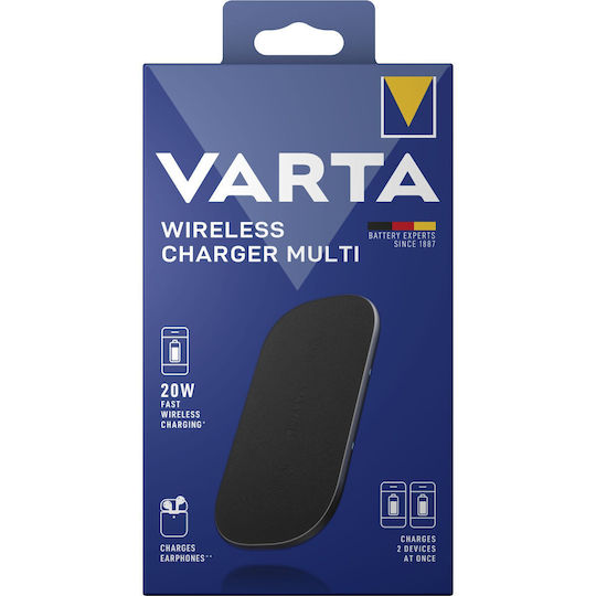 Varta Ασύρματος Φορτιστής (Qi Pad) 20W Μαύρος (57906 101 111) - Image 4
