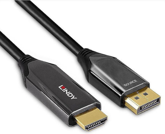 Lindy Cable DisplayPort male - 2m Μαύρο (40931)