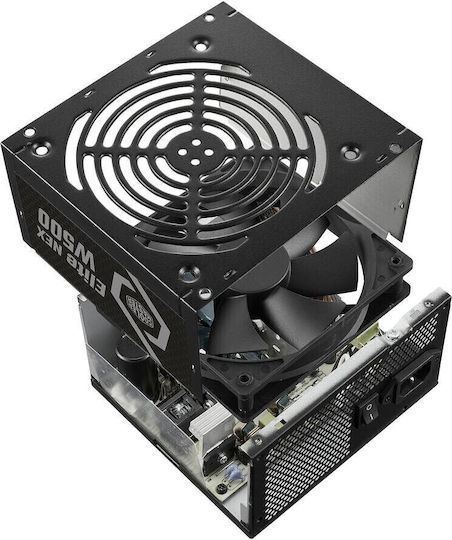 CoolerMaster Elite NEX White 500 500W Μαύρο Τροφοδοτικό Υπολογιστή Full Wired 80 Plus Standard - Image 3