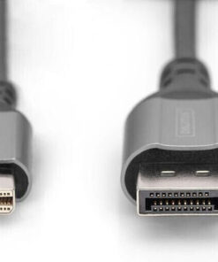 Alternative view of Digitus Cable DisplayPort male - mini DisplayPort male 2m Μαύρο (DB-340106-020-S)