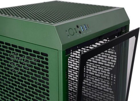 Thermaltake The Tower 200 Mini Chassis Gaming Mini Tower Κουτί Υπολογιστή με Πλαϊνό Παράθυρο Racing Green - Image 4