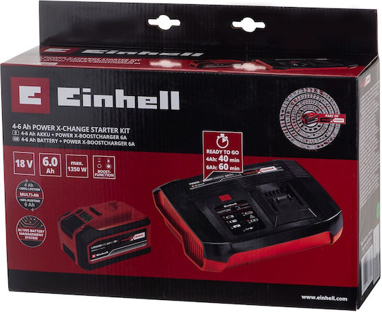 Einhell Σετ Μπαταρίας Χωρητικότητας 6Ah 18V με Φορτιστή 4512143 - Image 5