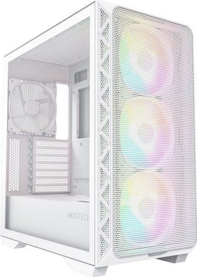 Montech Air 903 Max Gaming Midi Tower Κουτί Υπολογιστή με Πλαϊνό Παράθυρο Λευκό