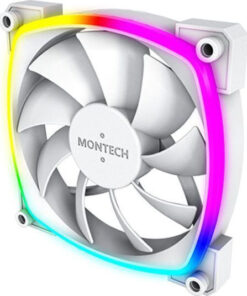 Montech RX120 Case Fan με ARGB Φωτισμό και Σύνδεση 4-Pin PWM Λευκό