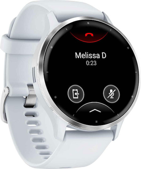 Garmin Venu 3 Stainless Steel 45mm Αδιάβροχο Smartwatch με Παλμογράφο (Silver Stainless Steel Bezel with Whitestone Case and Silicone Band) - Image 3