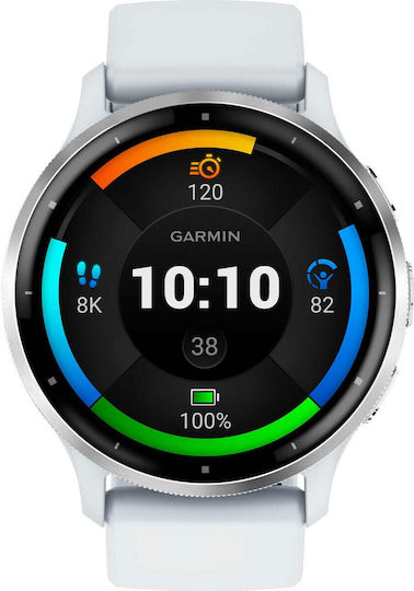 Garmin Venu 3 Stainless Steel 45mm Αδιάβροχο Smartwatch με Παλμογράφο (Silver Stainless Steel Bezel with Whitestone Case and Silicone Band) - Image 5