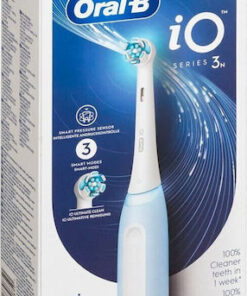 Alternative view of Oral-B iO Series 3N Ηλεκτρική Οδοντόβουρτσα με Αισθητήρα Πίεσης και Θήκη Ταξιδίου Μπλε