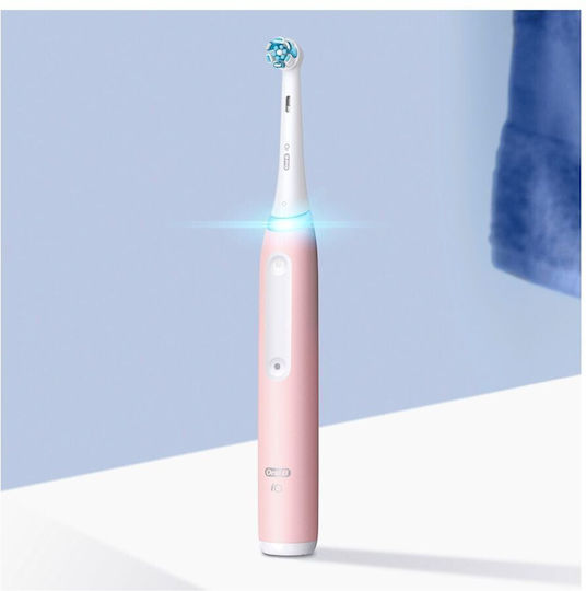 Oral-B iO Series 3 Ηλεκτρική Οδοντόβουρτσα με Αισθητήρα Πίεσης Blush Pink - Image 2