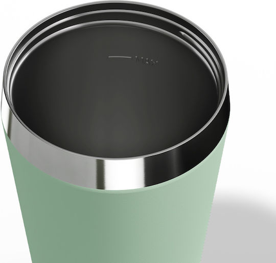 Sigg Ποτήρι Θερμός Ανοξείδωτο 450ml Πράσινο με Καλαμάκι 6015.10 - Image 5