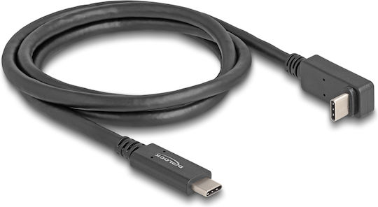 DeLock USB 3.2 Cable USB-C male - USB-C Μαύρο 1m (80034) - Image 2