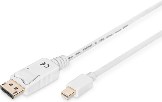 Digitus Cable DisplayPort male - mini DisplayPort male 2m (AK-340102-020-W) - Image 2