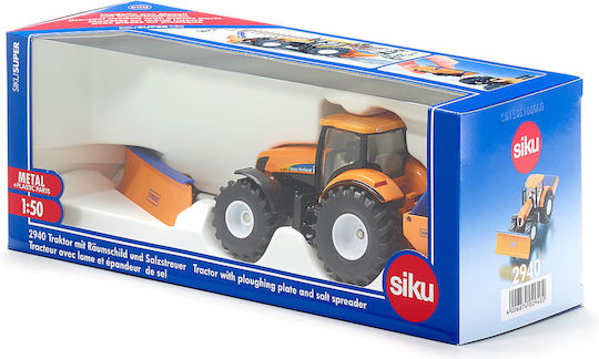 Siku Tractor with Ploughing Plate and Salt Spreader Τρακτέρ 1:50 Αγροτικό για 3+ Ετών - Image 3