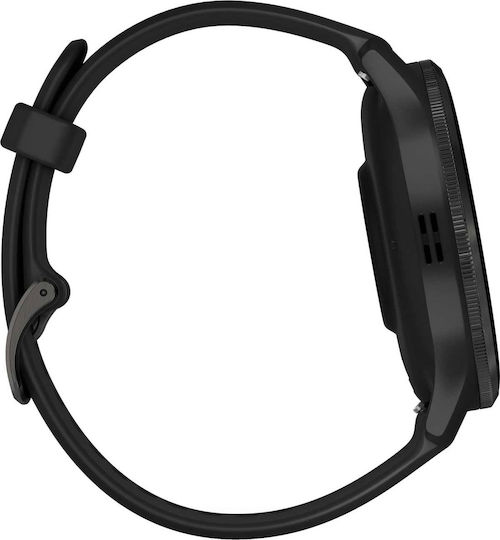 Garmin Venu 3 Stainless Steel 45mm Αδιάβροχο Smartwatch με Παλμογράφο (Slate Bezel With Black Silicone Band) - Image 6