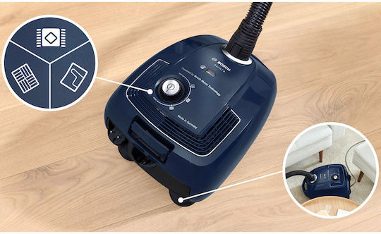Bosch BGL38BU1 Ηλεκτρική Σκούπα 600W με Σακούλα 4lt Μπλε - Image 4