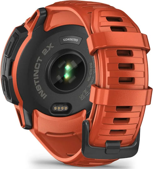 Garmin Instinct 2X Solar 50mm Αδιάβροχο Smartwatch με Παλμογράφο (Flame Red) - Image 5