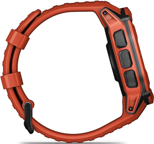 Garmin Instinct 2X Solar 50mm Αδιάβροχο Smartwatch με Παλμογράφο (Flame Red) - Image 6