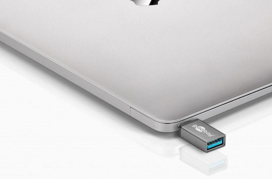 Goobay Μετατροπέας USB-C male σε USB-A female Γκρι 1τμχ 56621 - Image 2