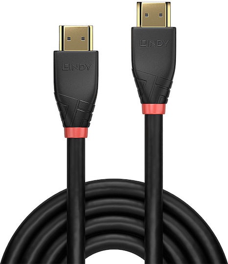 Lindy HDMI 2.0 Cable HDMI male - HDMI male 7.5m Μαύρο 41016 - Image 2