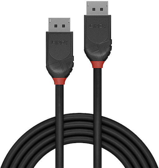 Lindy Cable DisplayPort male - DisplayPort male 3m Μαύρο (36493) - Image 3