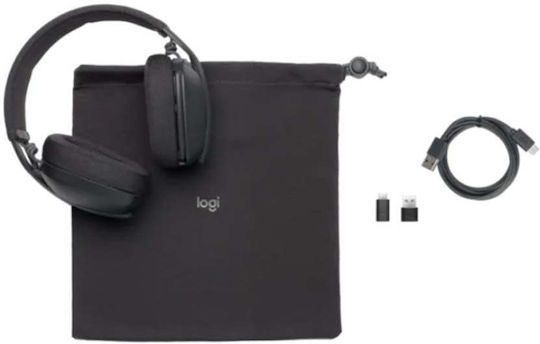 Logitech Zone Vibe Graphite Ασύρματα On Ear Multimedia Ακουστικά με μικροφωνο και σύνδεση Bluetooth / USB-C - Image 5